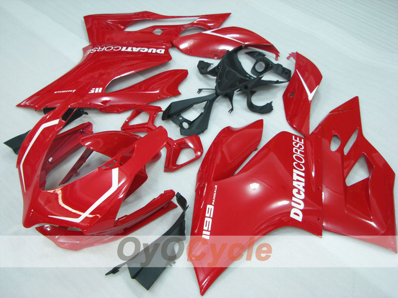 Injection Fairing kit for 11-14 Ducati 1199 - Red - Factory Style #OYO87906261