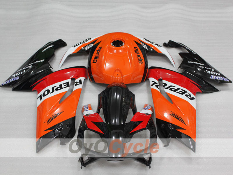 Fairing kit for 06-10 Aprilia RS125 - Red, Orange, Black - PEPSI #OYO87906274 Secondary image