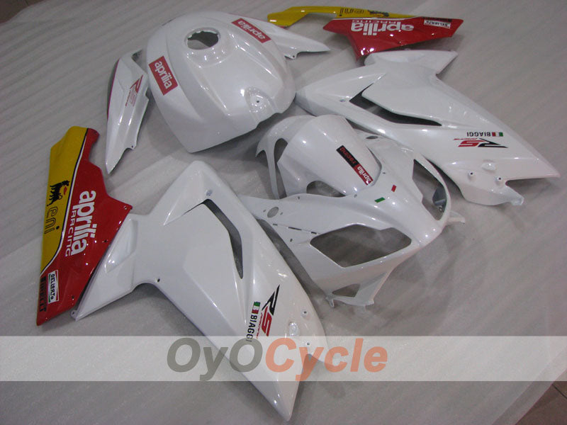 Fairing kit for 06-10 Aprilia RS125 - Red, White - Factory Style #OYO87906278 Main image