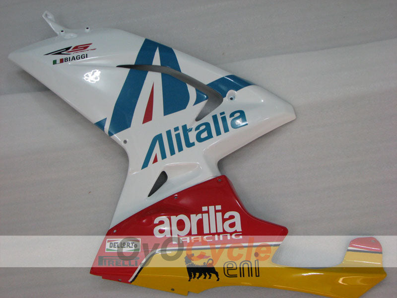 Fairing kit for 06-10 Aprilia RS125 - Red, Blue, White - Alitalia #OYO87906281