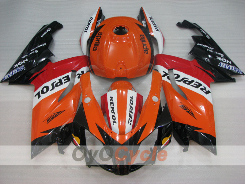 Fairing kit for 06-10 Aprilia RS125 - Red, Orange, Black - PEPSI #OYO87906283 Secondary image