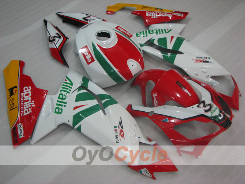 Fairing kit for 06-10 Aprilia RS125 - Red, White - Factory Style #OYO87906284