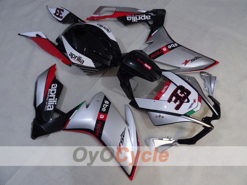 Fairing kit for 09-14 Aprilia RSV4 - Red, White, Silver - #bearacer #OYO87906288