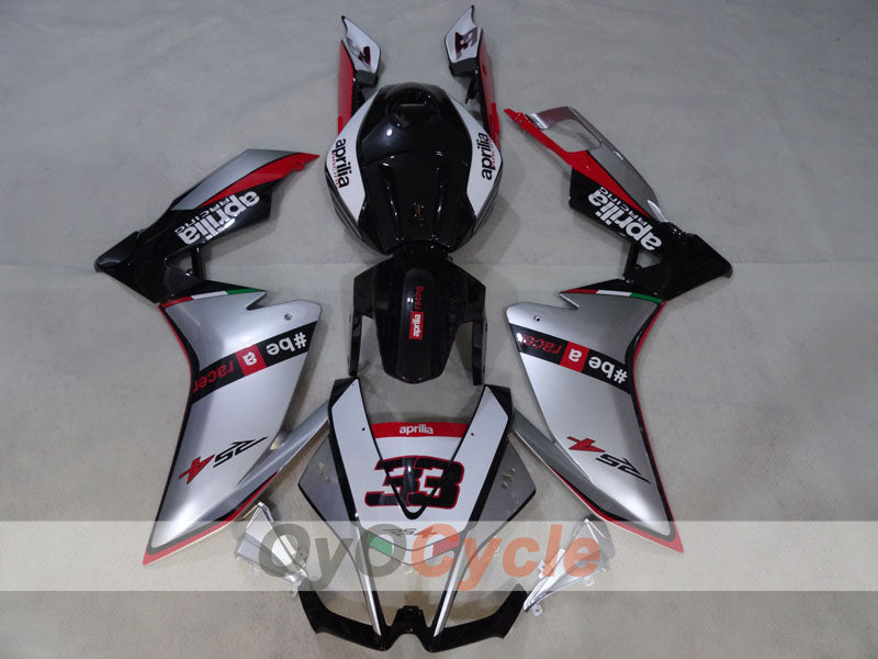 Fairing kit for 09-14 Aprilia RSV4 - Red, White, Silver - #bearacer #OYO87906288 Secondary image