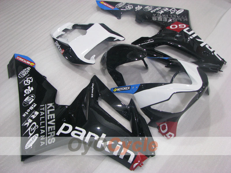 Injection Fairing kit for 06-08 Triumph Daytona 675 - White, Black - parkingo #OYO87906301