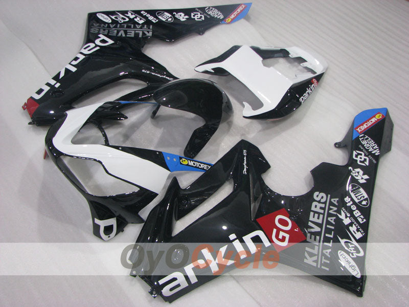 Injection Fairing kit for 06-08 Triumph Daytona 675 - White, Black - parkingo #OYO87906301