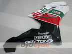 Injection Fairing kit for 06-08 Triumph Daytona 675 - Green, White, Black - Castrol #OYO87906302