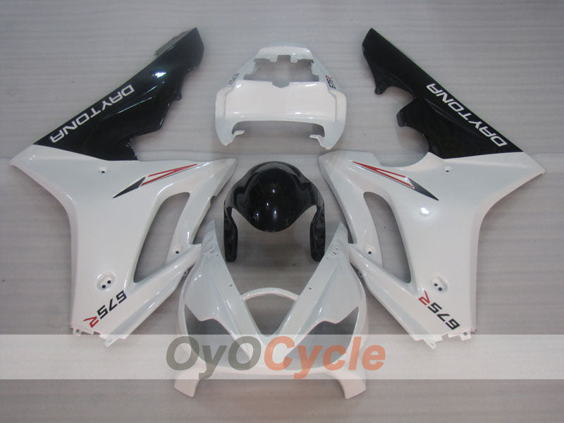 Injection Fairing kit for 06-08 Triumph Daytona 675 - White, Black - Factory Style #OYO87906304