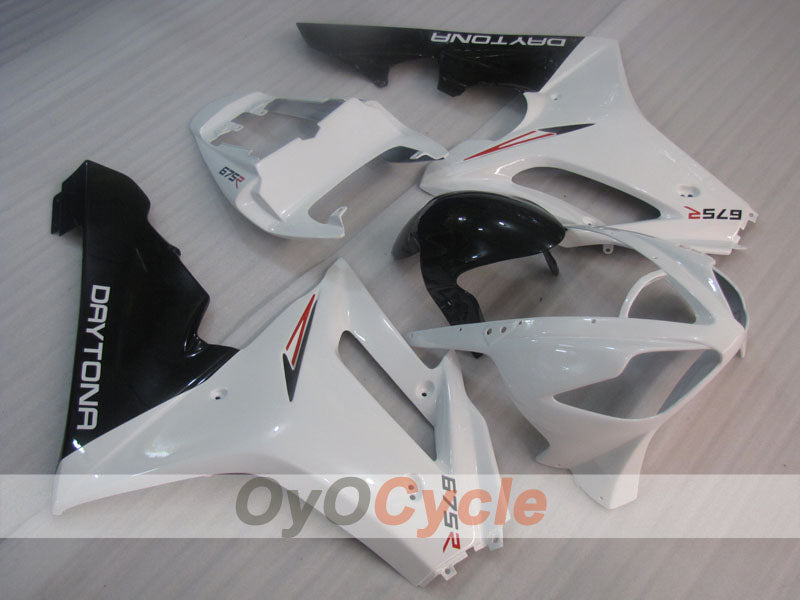 Injection Fairing kit for 06-08 Triumph Daytona 675 - White, Black - Factory Style #OYO87906304