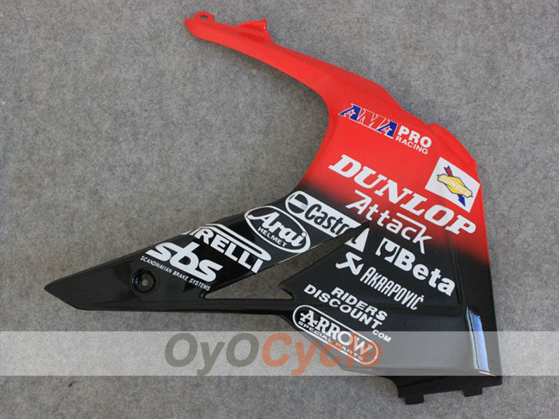 Injection Fairing kit for 13-14 Triumph Daytona 675 - Red, White, Black - DUNLOP #OYO87906311