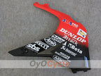 Injection Fairing kit for 13-14 Triumph Daytona 675 - Red, White, Black - DUNLOP #OYO87906311