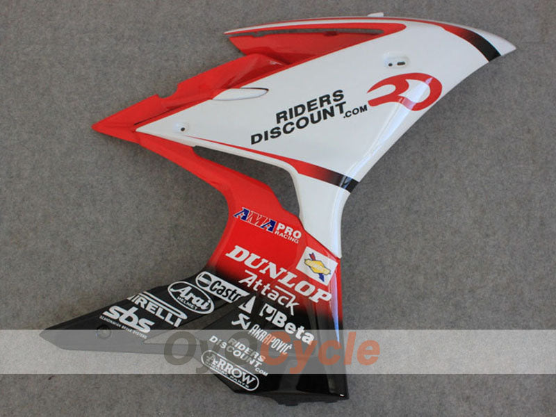 Injection Fairing kit for 13-14 Triumph Daytona 675 - Red, White, Black - DUNLOP #OYO87906311