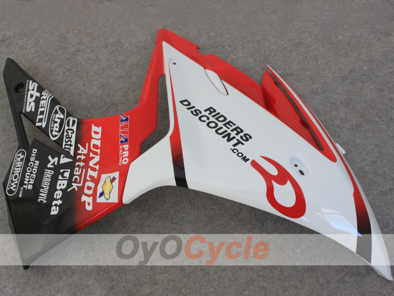 Injection Fairing kit for 13-14 Triumph Daytona 675 - Red, White, Black - DUNLOP #OYO87906311