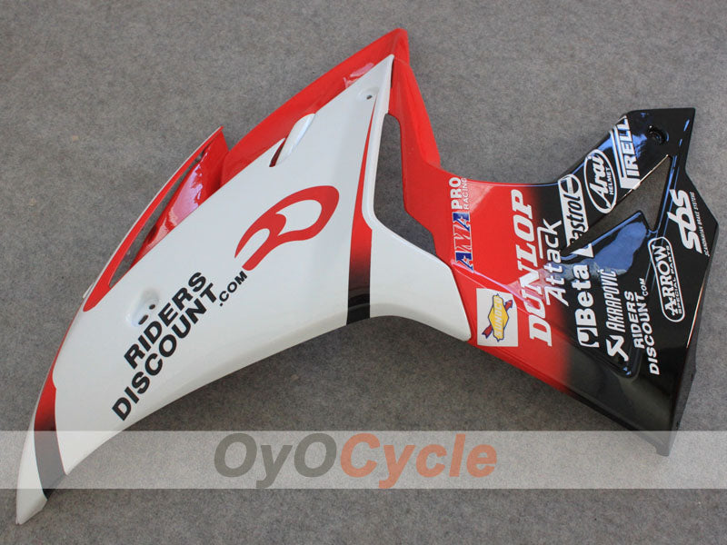 Injection Fairing kit for 13-14 Triumph Daytona 675 - Red, White, Black - DUNLOP #OYO87906311