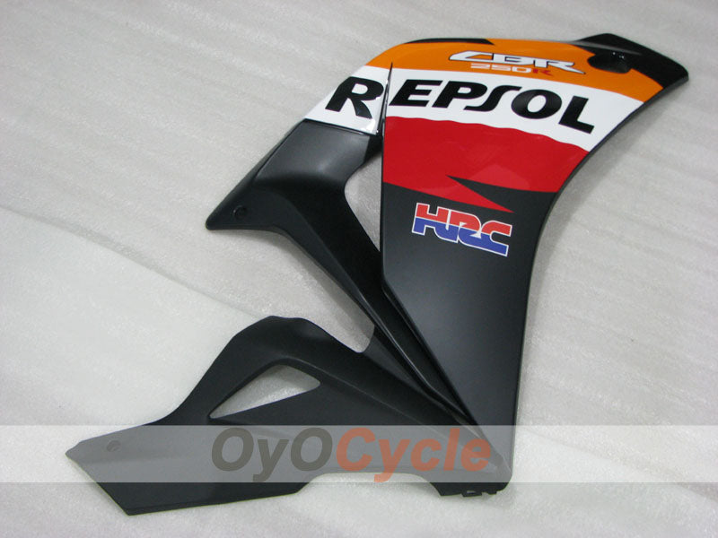 Injection Fairing kit for 11-16 CBR250RR - Orange, White, Black - PEPSI #OYO87906319