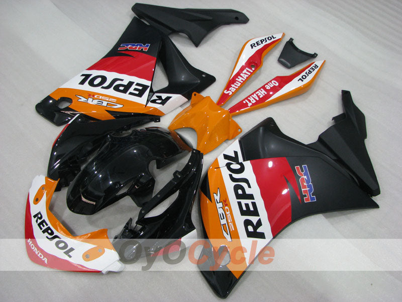 Injection Fairing kit for 11-16 CBR250RR - Orange, White, Black - PEPSI #OYO87906319