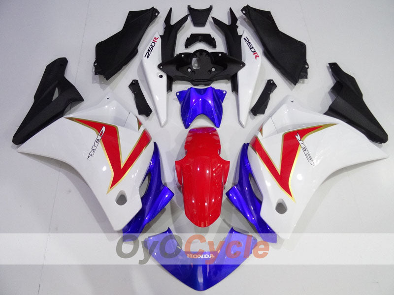 Injection Fairing kit for 11-16 CBR250RR - Red, Blue, White - Factory Style #OYO87906320 Secondary image