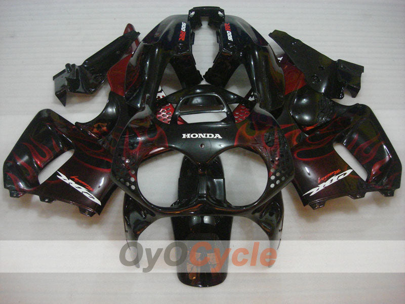 Fairing kit for 92-93 CBR900RR - Red, Black - Flame #OYO87906327