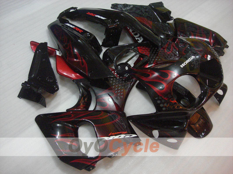Fairing kit for 92-93 CBR900RR - Red, Black - Flame #OYO87906327