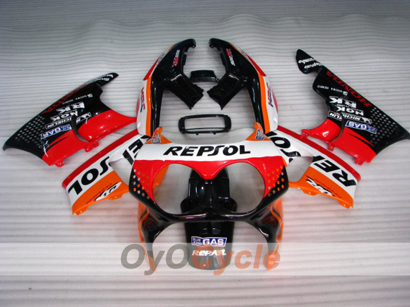 Fairing kit for 92-93 CBR900RR - Red, Orange, Black - Repsol #OYO87906328 Secondary image