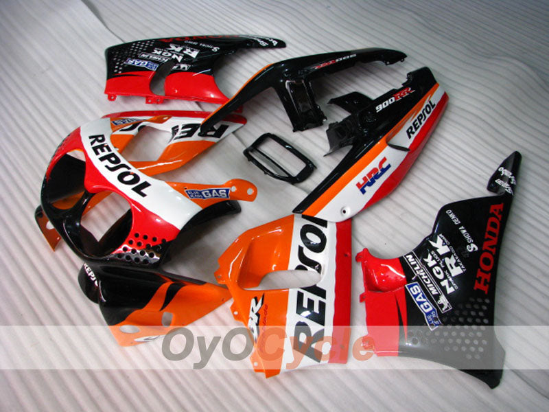 Fairing kit for 92-93 CBR900RR - Red, Orange, Black - Repsol #OYO87906328