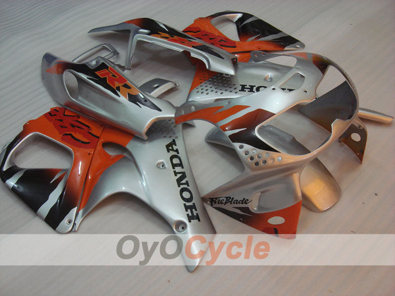 Fairing kit for 94-95 CBR900RR - Orange, Silver - Factory Style #OYO87906337 Main image