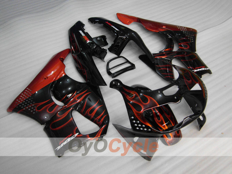 Fairing kit for 94-95 CBR900RR - Orange, Black - Flame #OYO87906343 Secondary image