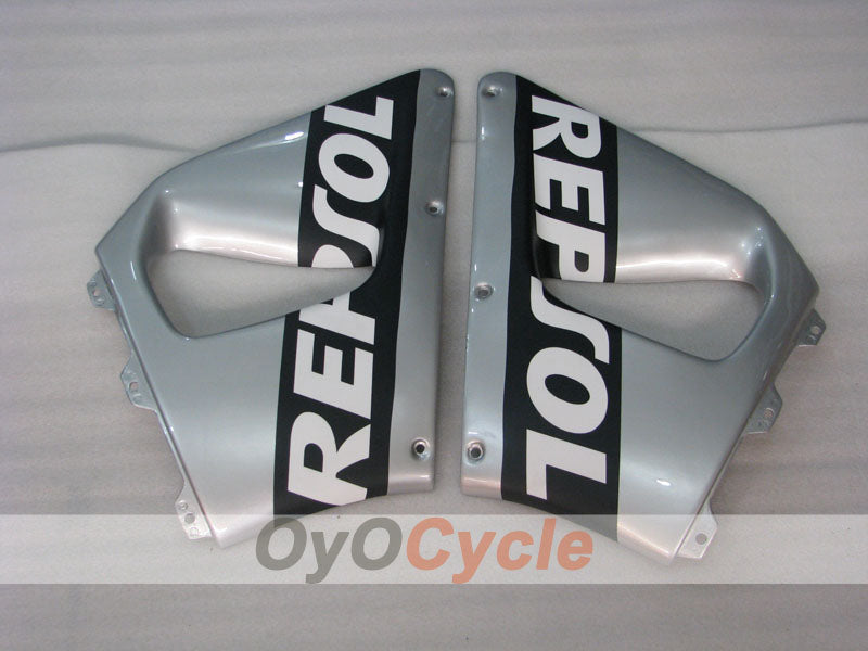 Fairing kit for 94-95 CBR900RR - Black, Silver - Repsol #OYO87906344