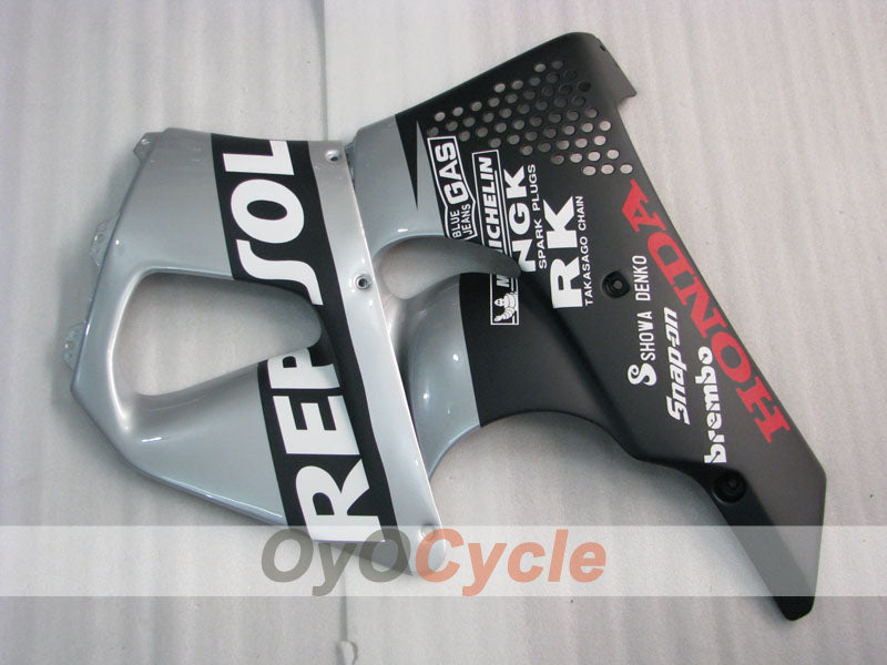 Fairing kit for 94-95 CBR900RR - Black, Silver - Repsol #OYO87906344