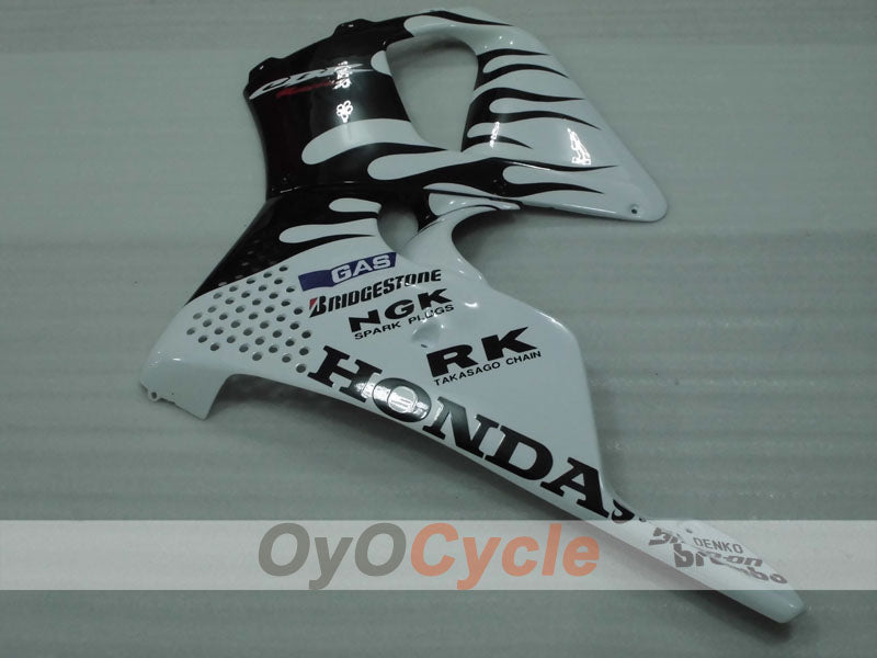 Fairing kit for 94-95 CBR900RR - White, Black - Flame #OYO87906345