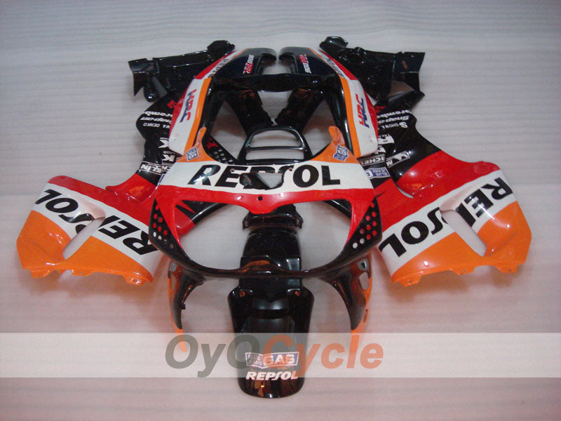 Fairing kit for 94-95 CBR900RR - Red, Orange, Black - Repsol #OYO87906346 Secondary image