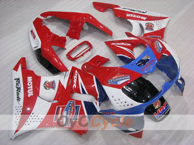 Fairing kit for 94-95 CBR900RR - Red, White - MOTUL #OYO87906353 Main image