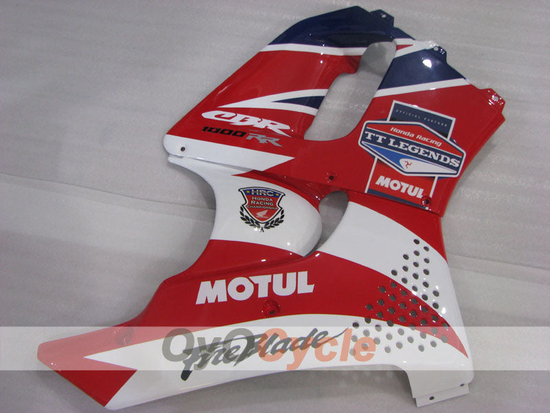 Fairing kit for 94-95 CBR900RR - Red, White - MOTUL #OYO87906353
