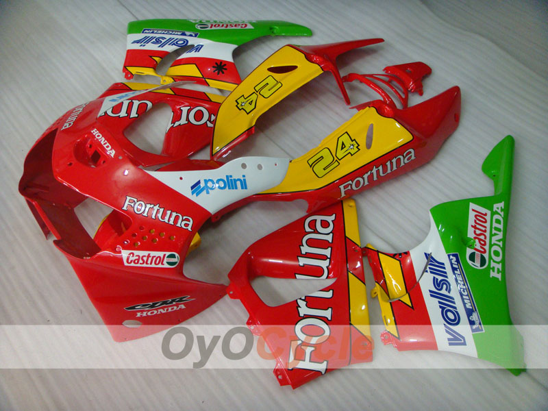 Fairing kit for 98-99 CBR919RR	 - Red, Yellow, Green - Fortuna #OYO87906367 Main image