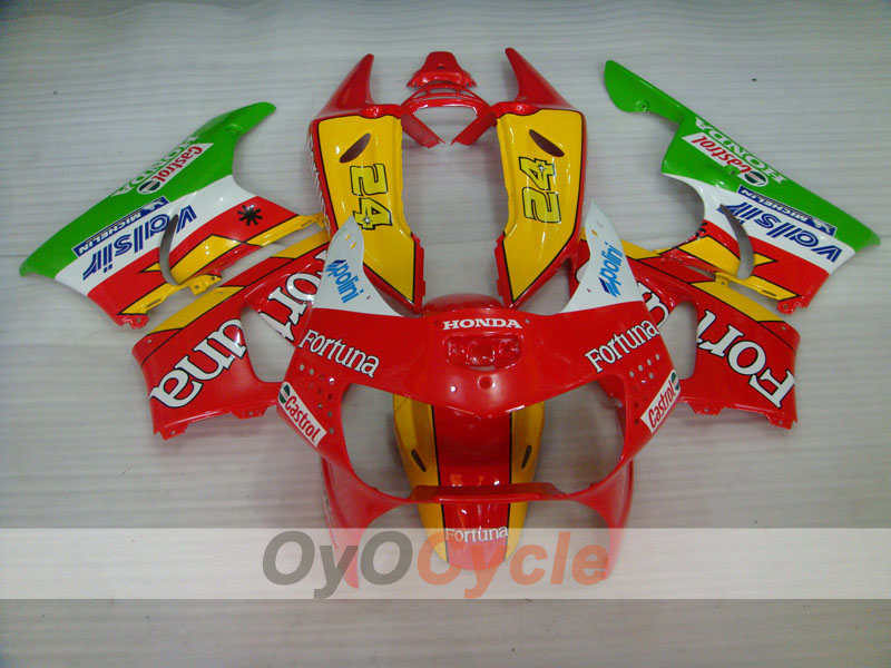 Fairing kit for 98-99 CBR919RR	 - Red, Yellow, Green - Fortuna #OYO87906367 Secondary image