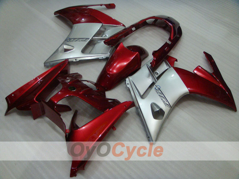 Fairing kit for 02-06 FJR1300 - Red Wine Color, Silver - Factory Style #OYO87906395