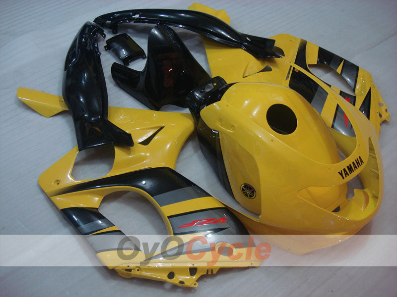Injection Fairing kit for 97-07 YZF600R - Yellow, Black - Factory Style #OYO87906399 Main image