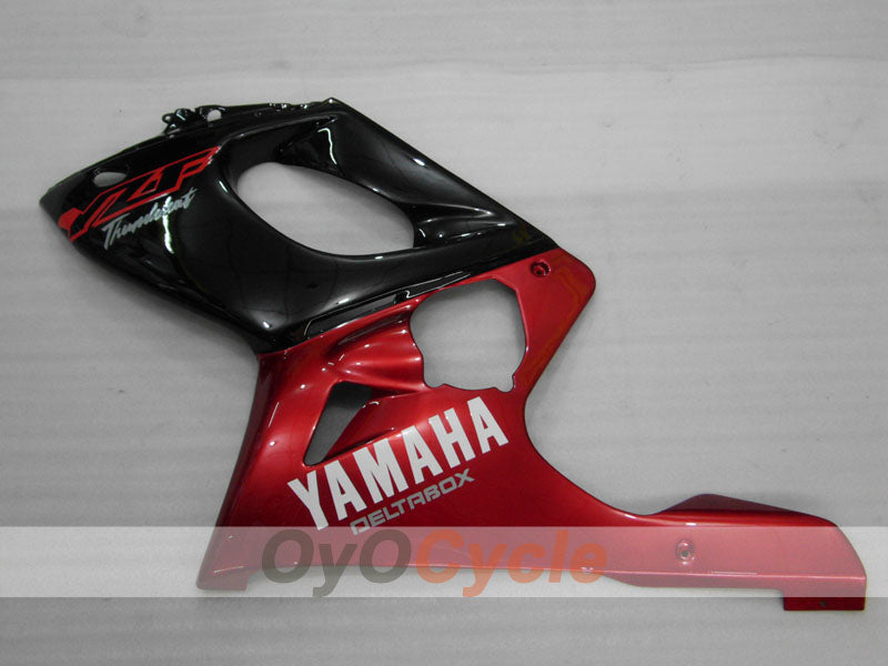 Injection Fairing kit for 97-07 YZF600R - Red Wine Color, Black - No sticker / decal, Factory Style #OYO87906421