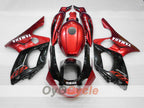 Injection Fairing kit for 97-07 YZF600R - Red Wine Color, Black - No sticker / decal, Factory Style #OYO87906421