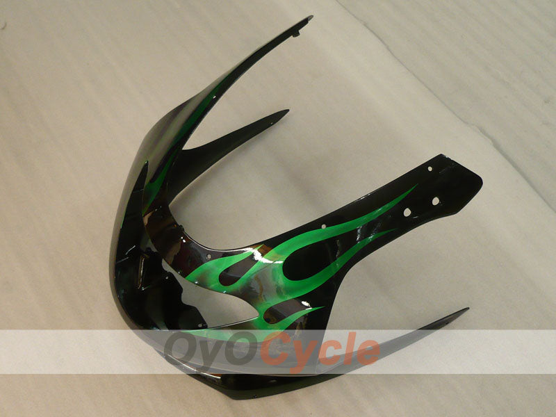 Injection Fairing kit for 97-07 YZF600R - Green, Black - Flame #OYO87906422