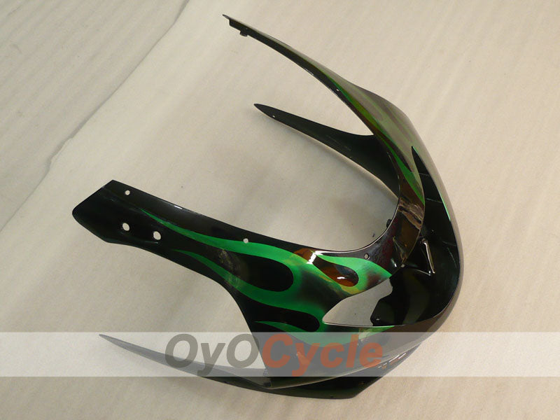 Injection Fairing kit for 97-07 YZF600R - Green, Black - Flame #OYO87906422