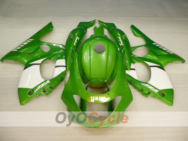 Injection Fairing kit for 97-07 YZF600R - Green, White - Factory Style #OYO87906423 Secondary image