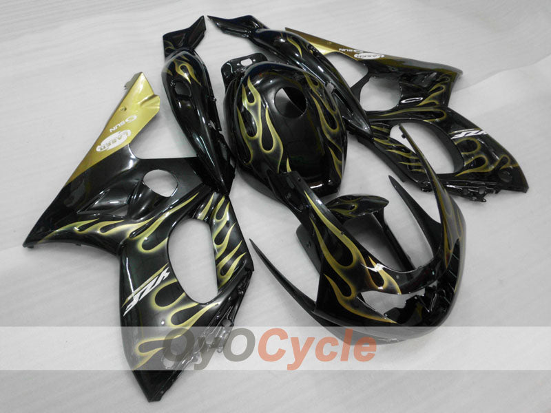 Injection Fairing kit for 97-07 YZF600R - Yellow, Black - Flame #OYO87906425