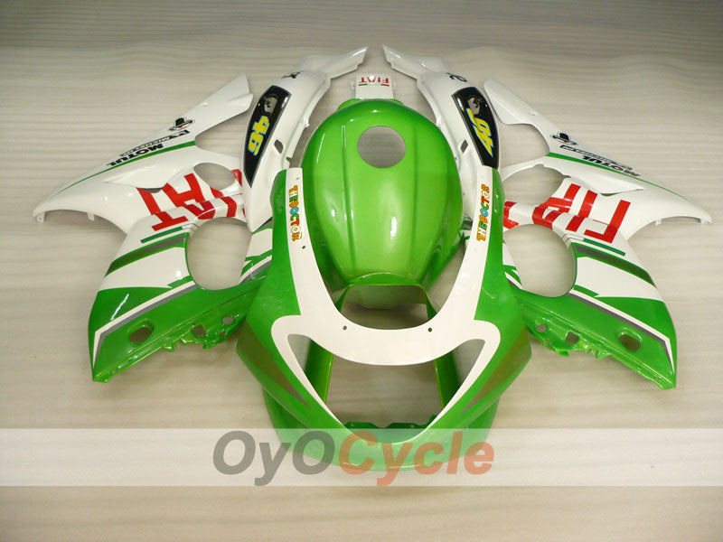 Injection Fairing kit for 97-07 YZF600R - Green, White - FIAT #OYO87906427 Secondary image