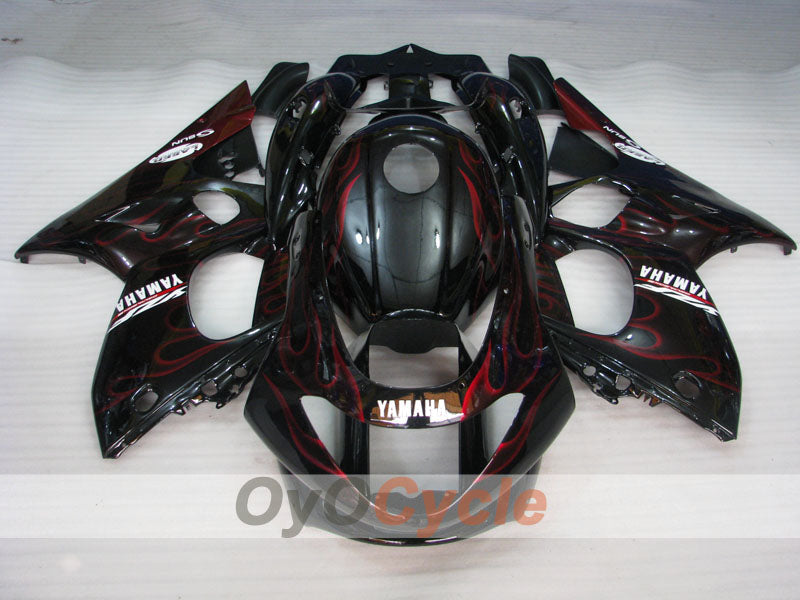 Injection Fairing kit for 97-07 YZF600R - Red, Black - Flame #OYO87906428