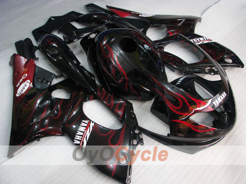 Injection Fairing kit for 97-07 YZF600R - Red, Black - Flame #OYO87906428
