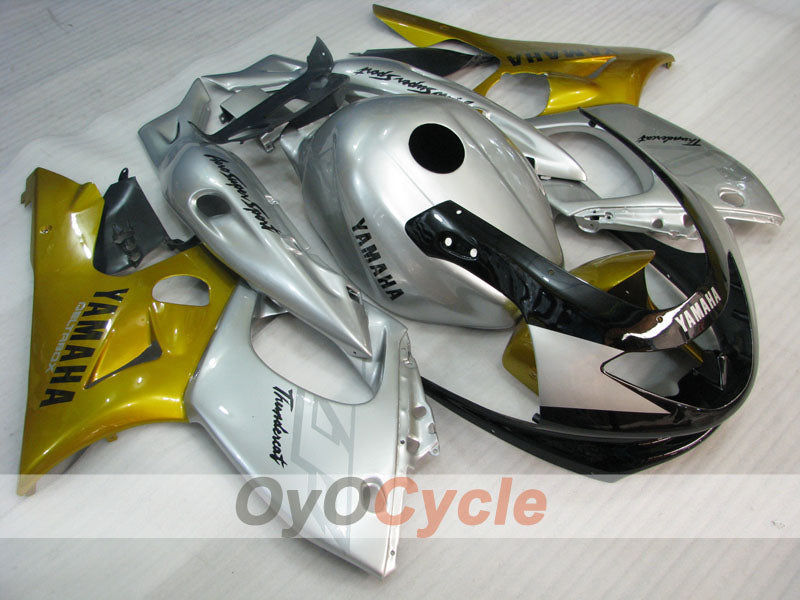 Injection Fairing kit for 97-07 YZF600R - Yellow, Silver - Factory Style #OYO87906429 Main image