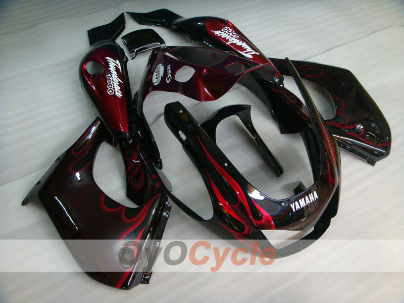 Fairing kit for 97-07 YZF1000R - Red, Black - Flame #OYO87906436