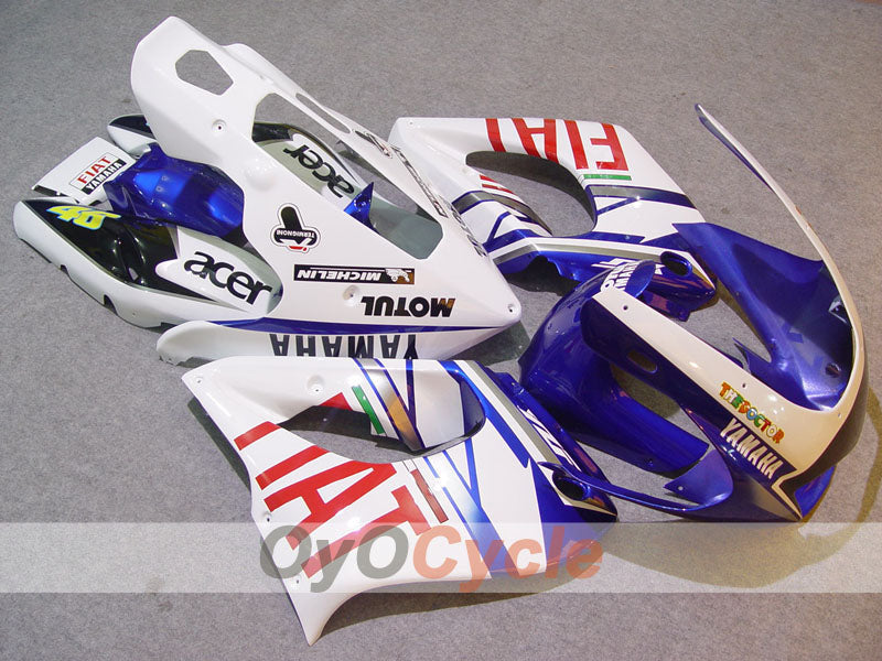 Fairing kit for 97-07 YZF1000R - Blue, White - FIAT #OYO87906437