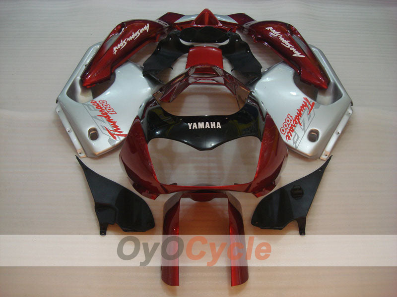 Fairing kit for 97-07 YZF1000R - Red Wine Color, White - Factory Style #OYO87906438